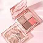 Czel Water Ripple Pink Mist Four-Color Eyeshadow Palette - 5 Types - 02# Gray Pink Taro - 2.5g