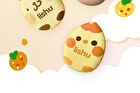 Finger Powder Puff Set Pompompurin Limited Edition - 2 Types - Custard (3pcs)