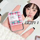 Checkered Little Iron Box Blush - 4 Colors - 2# Peach Light Pink - 4g