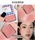 Checkered Little Iron Box Blush - 4 Colors - 2# Peach Light Pink - 4g