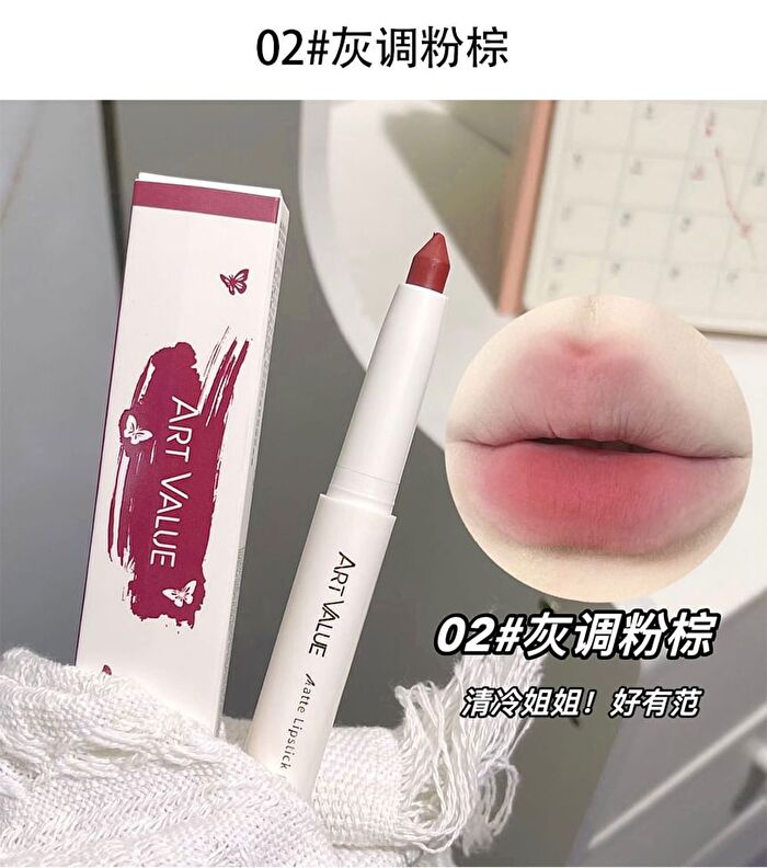 Soft Silky Matte Lipstick Pen - 6 Colors - 6# Sandhill Rose - 1.4g