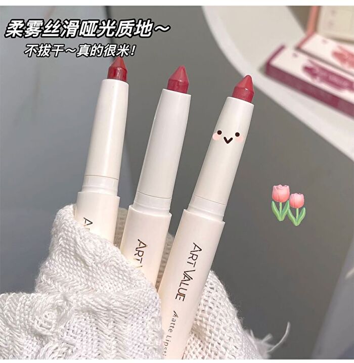 Soft Silky Matte Lipstick Pen - 6 Colors - 6# Sandhill Rose - 1.4g