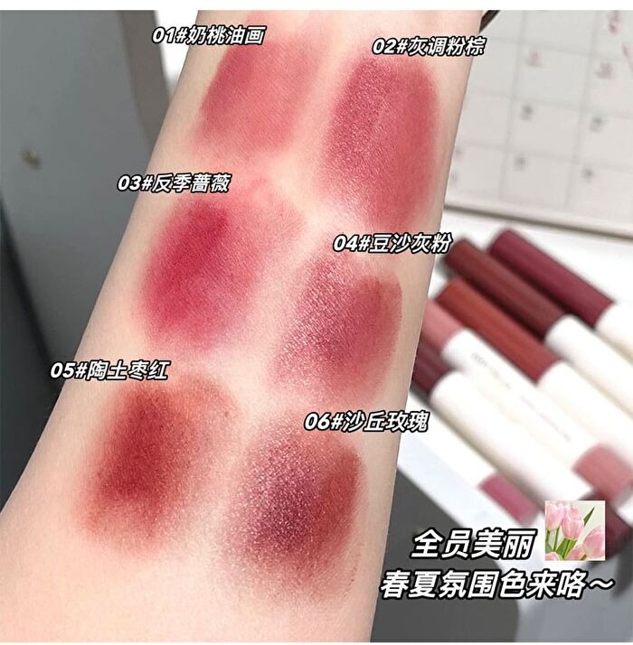 Soft Silky Matte Lipstick Pen - 6 Colors - 6# Sandhill Rose - 1.4g