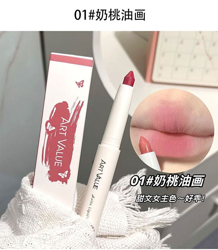 Soft Silky Matte Lipstick Pen - 6 Colors - 6# Sandhill Rose - 1.4g