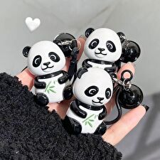 Panda Bell Keychain Matte Lip Mud - 6 Colors - 3# Milky Brown - 1.7g