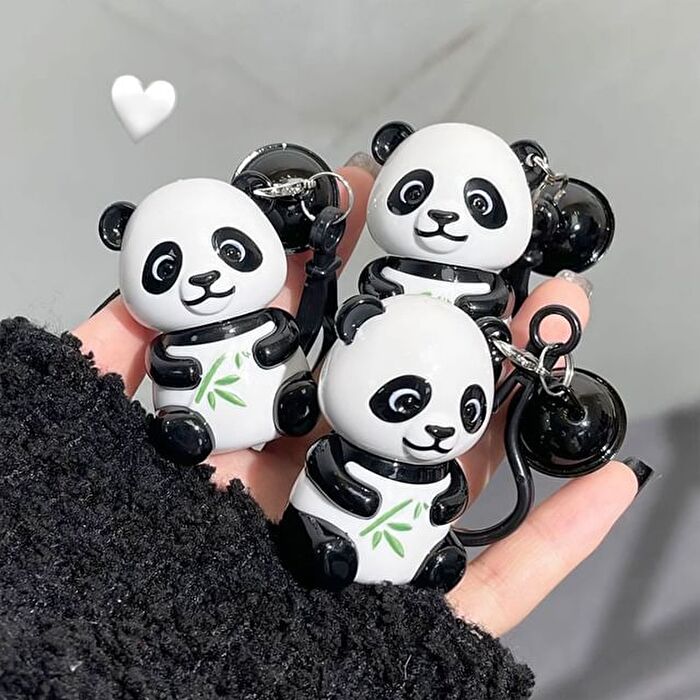 Panda Bell Keychain Matte Lip Mud - 6 Colors - 3# Milky Brown - 1.7g