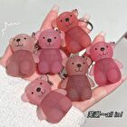 Cute Bear Keychain Velvet Lip Mud - 6 Colors - 2# Almond Cheese - 1.7g