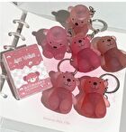 Cute Bear Keychain Velvet Lip Mud - 6 Colors - 2# Almond Cheese - 1.7g