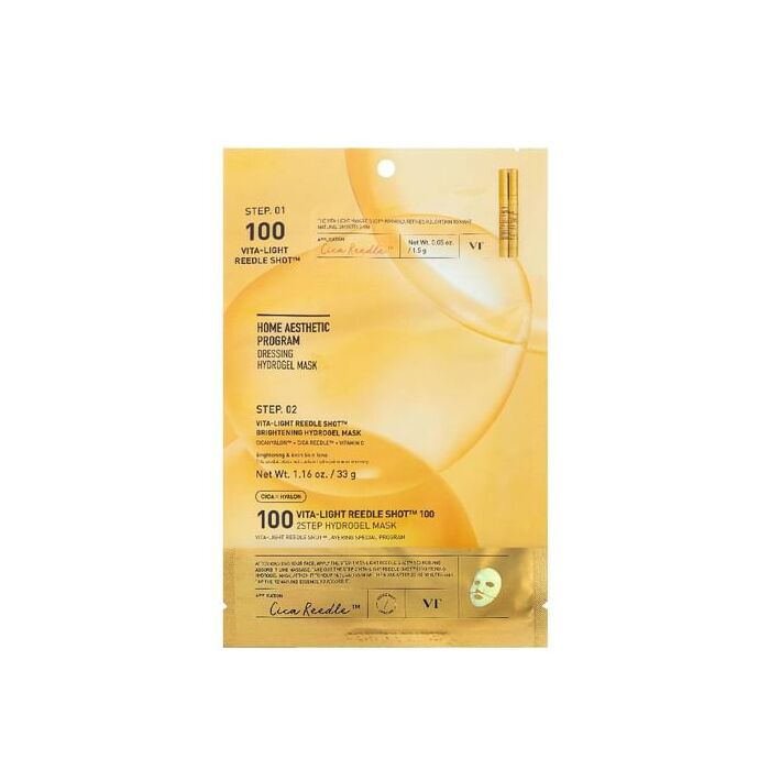 Vt Vita-light Reedle Shot 100 2Step Hydrogel Mask - 1.5g + 33g x 1 sheet