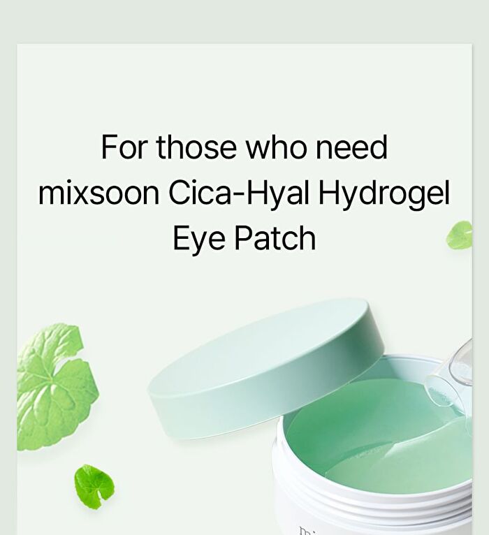 mixsoon Cica-Hyal Hydrogel Eye Patch - 60 patches