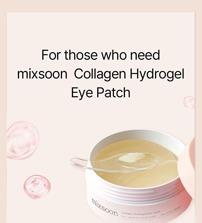 mixsoon Collagen Hydrogel Eye Patch - 60 patches