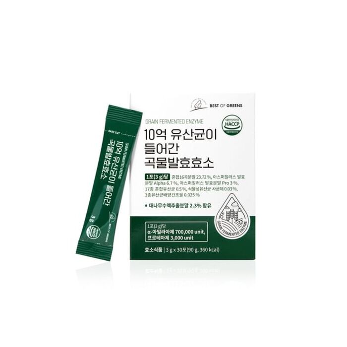 Best Of Greens Grain Fermented Enzyme - 3g x 30 sticks