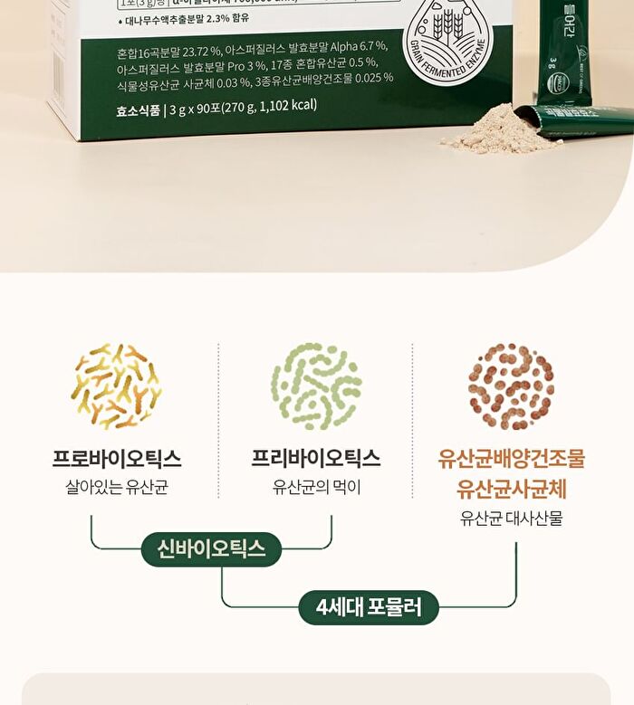 Best Of Greens Grain Fermented Enzyme - 3g x 90 sticks