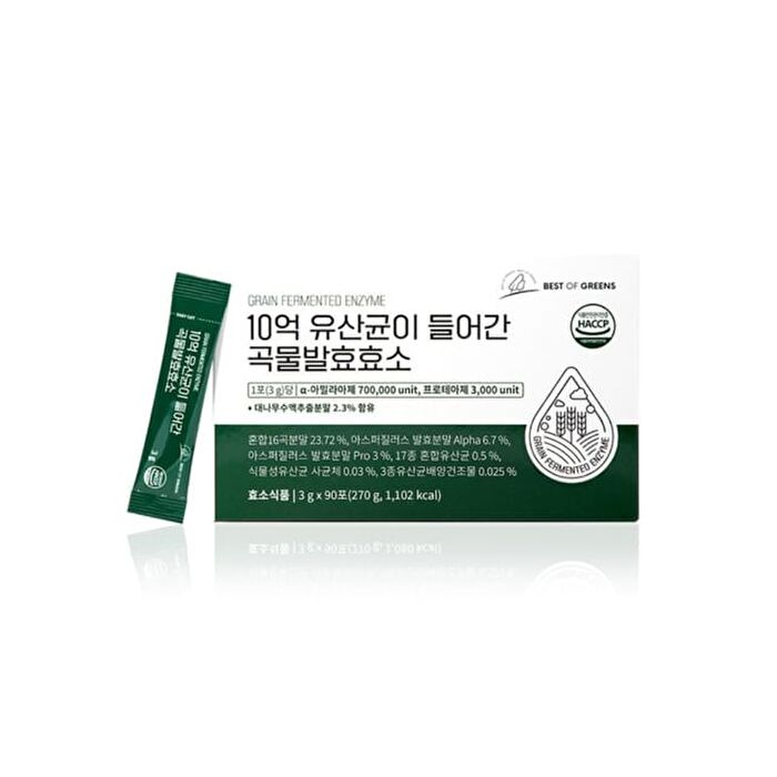 Best Of Greens Grain Fermented Enzyme - 3g x 90 sticks