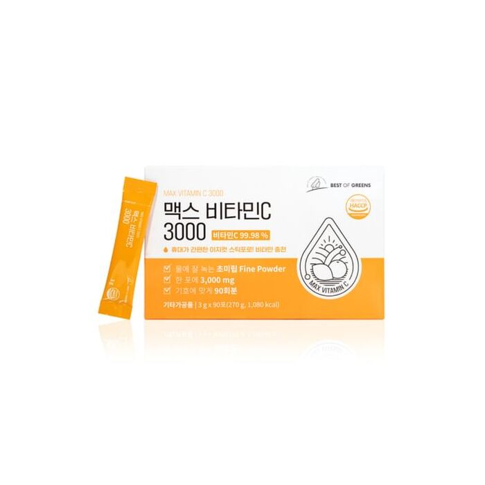 Best Of Green Max Vitamin C 3000 - 3g x 90 sticks