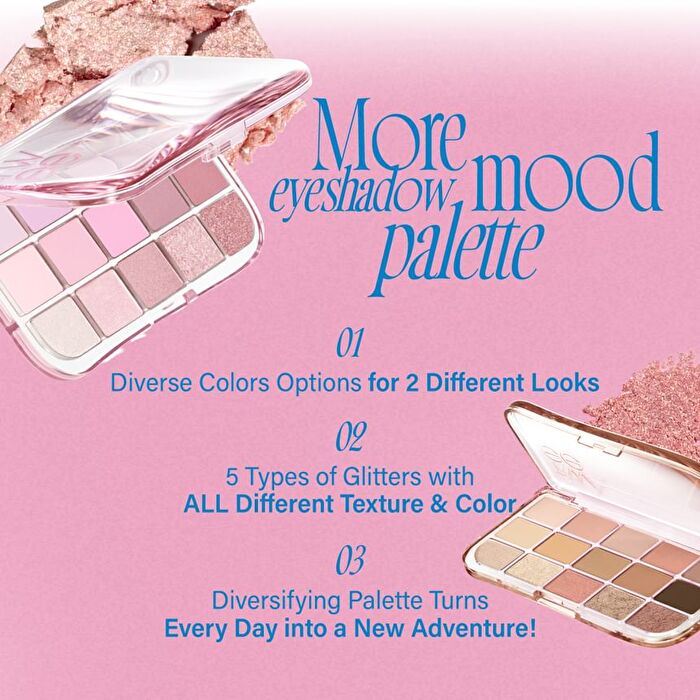 fwee More Mood Eyeshadow Palette - 6 Colors - #04 More Than Red