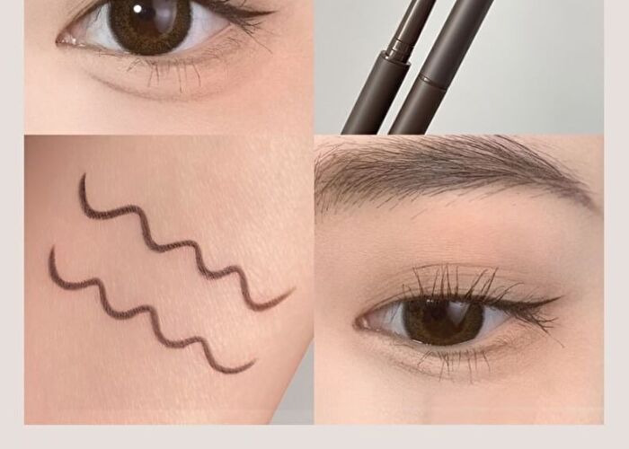 Gella\'s Slim Eyeliner Pencil - 5 Colors - #4 Reddish Brown