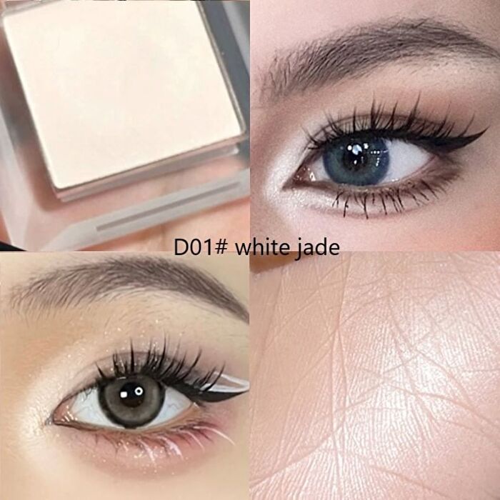 Gella\'s Monochrome Eyeshadow - 3 Colors - #D01  White Jade