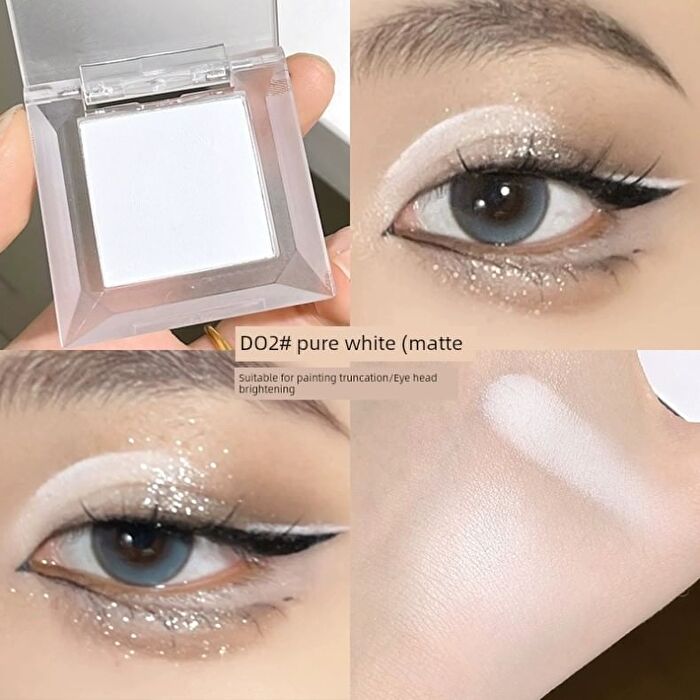 Gella\'s Monochrome Eyeshadow - 3 Colors - #D01  White Jade