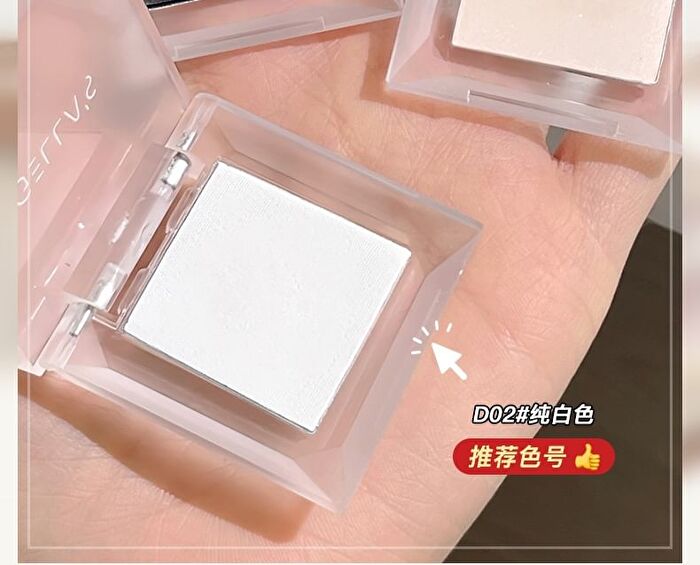 Gella\'s Monochrome Eyeshadow - 3 Colors - #D01  White Jade