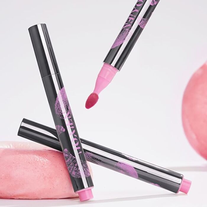 Neiyou Translucent Mirror Liquid Lipstick Pen - 6 Colors - M03# Gray Purple Bean Paste - 3g