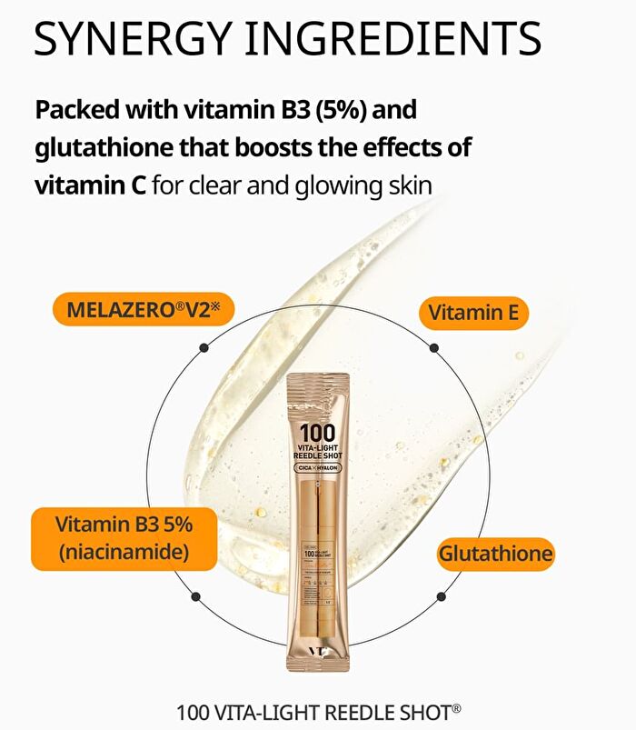Vt Vita-light Reedle Shot 100 Stick Pouch - 2ml x 10 pcs