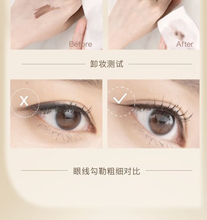 Jejo One Stroke Smooth Gel Eyeliner - 3 Colors - A01 Black Pearl - 50mg