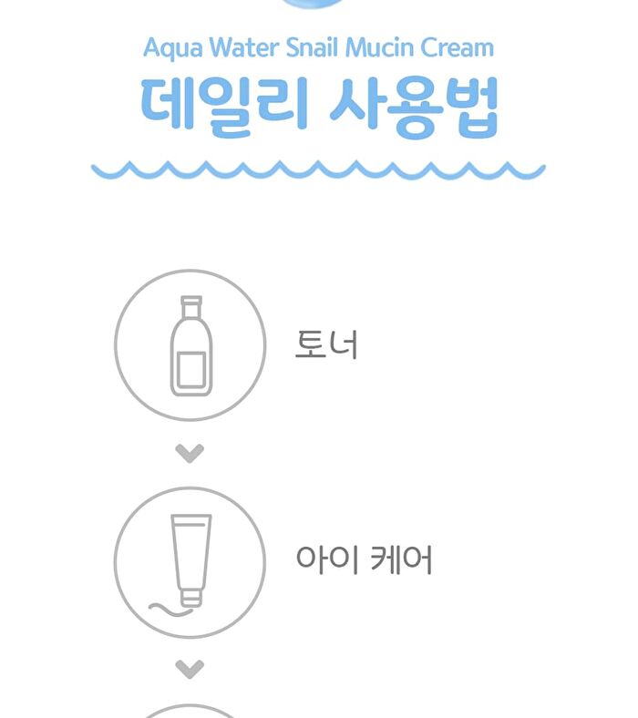 Aqua Water Snail Mucin Cream - 50ml