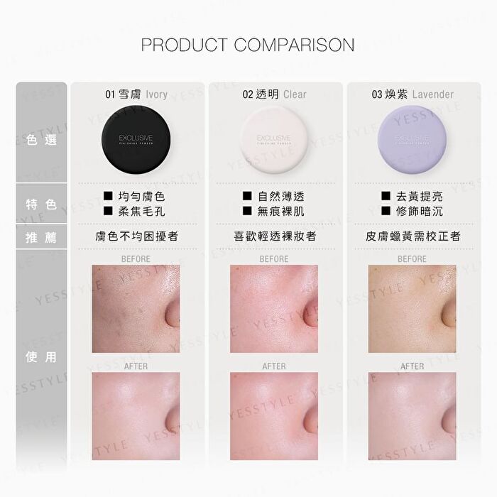 Exclusive Finishing Powder - 01 Ivory