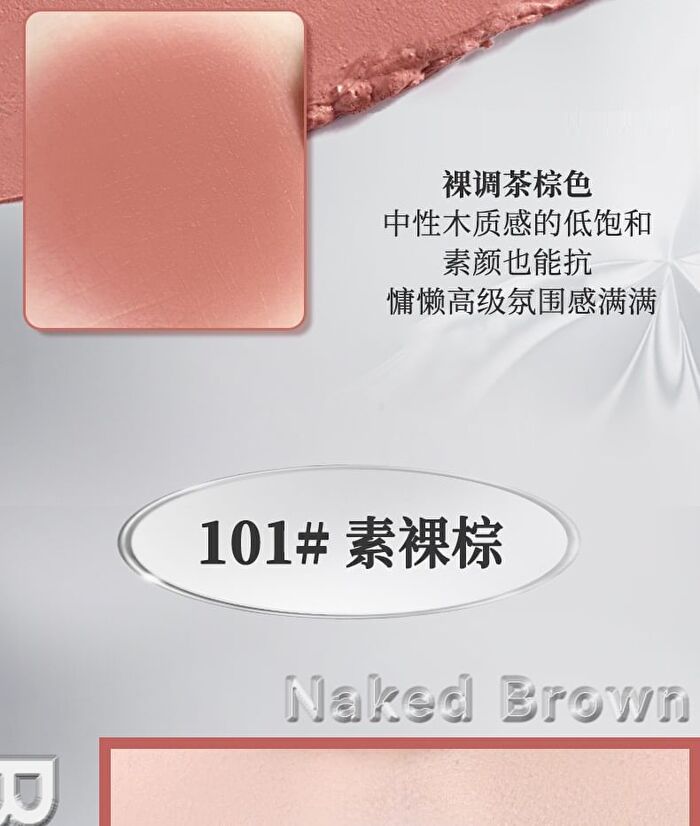 Focus Matte Lipstick - 6 Colors - 101# Naked Brown - 1.9g