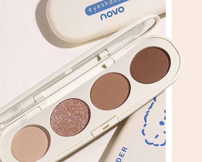 Happy Puppy Quad Color Eyeshadow Palette - 4 Types - 03# Dream Butterfly - 5.4g