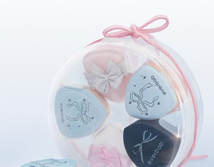 Bow Series Pink Bow Mini Finger Puff Set - Mini Finger Puff Set (6pcs)