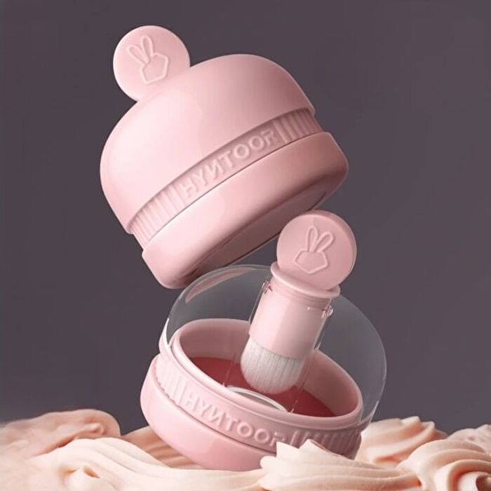 Hyntoor Macaron Jar Multi-Use Lip Mud - 5 Colors - M05# Fig Red - 6g