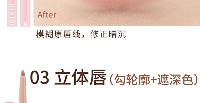 Hyntoor Chocolate Stick Plump Lip Liner - 3 Colors - 01# Plump - 0.2g