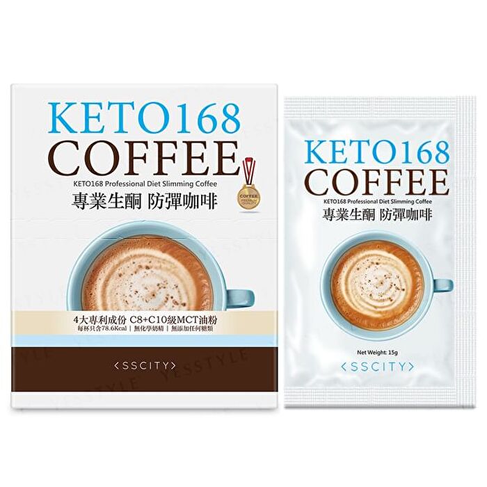 Sscity KETO168 Professional Diet Slimming Coffee - 15g x 10 packs