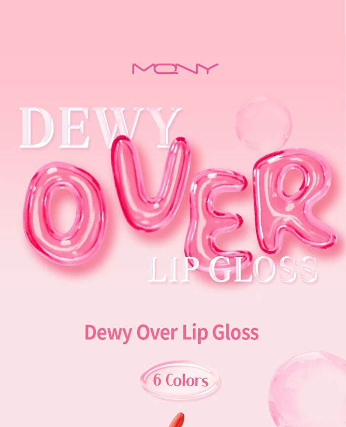 Mqny Dewy Over Lip Gloss - 6 Colors - #02 Lovely Fizz