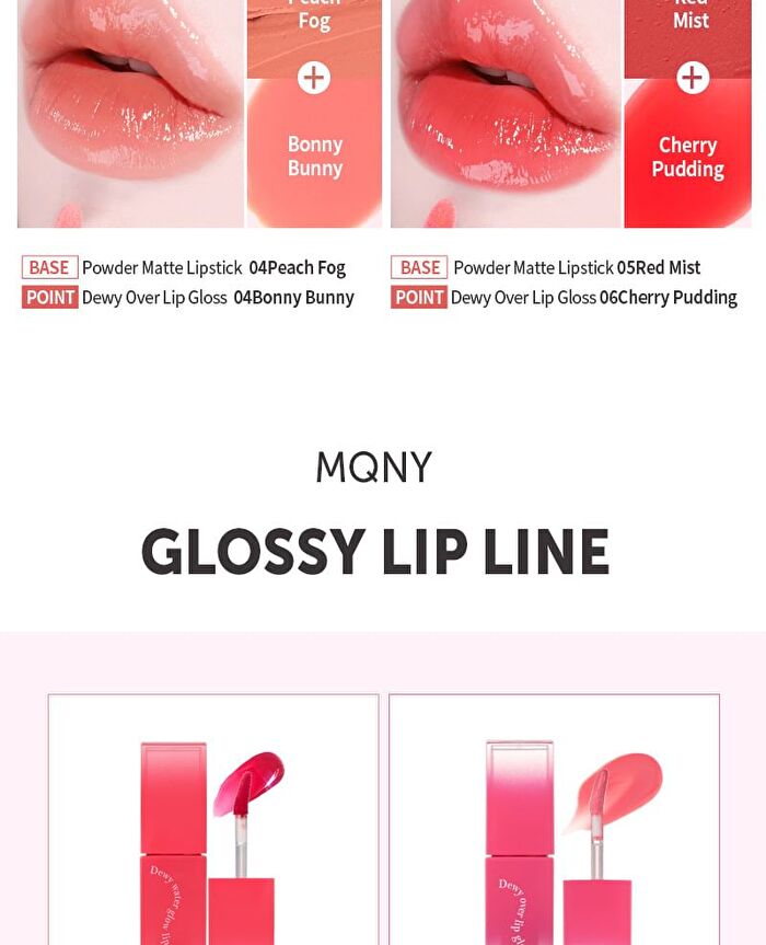 Mqny Dewy Over Lip Gloss - 6 Colors - #03 Raspberry Soda