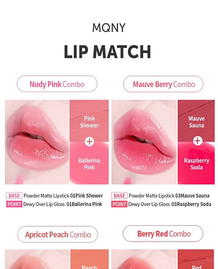 Mqny Dewy Over Lip Gloss - 6 Colors - #05 Peach Sharbet