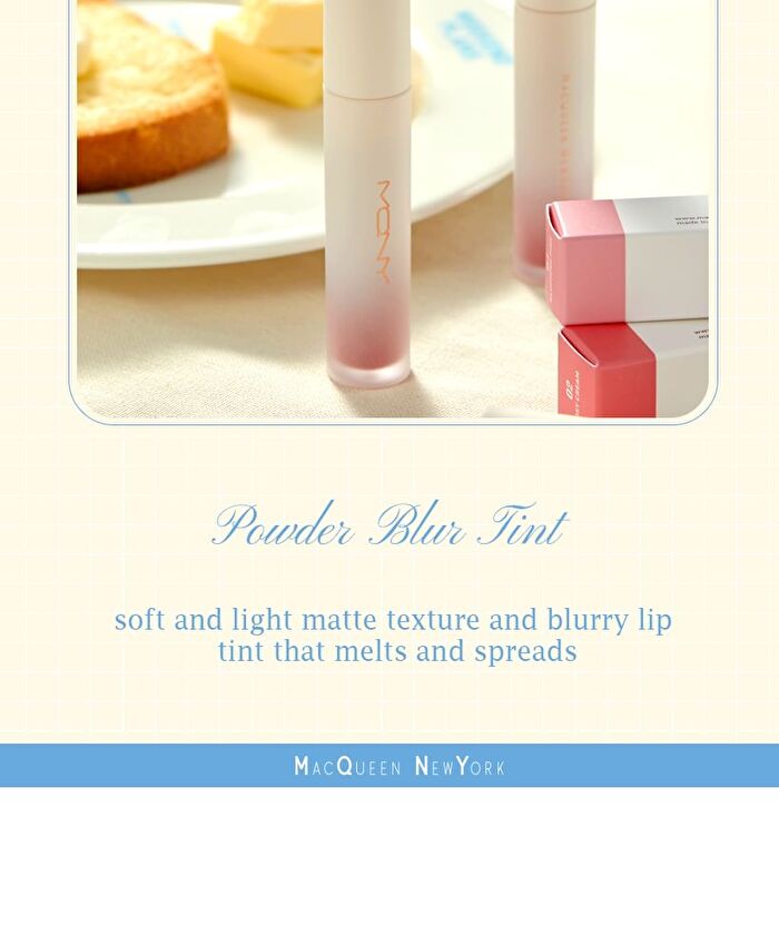 Mqny Powder Blur Tint - 6 Colors - #01 Blooming Pink