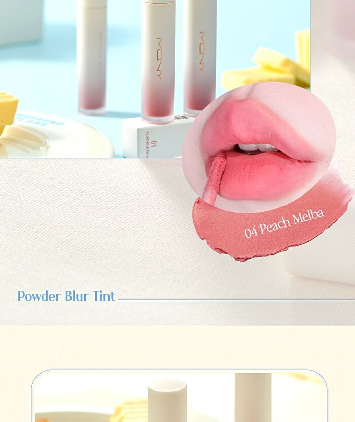 Mqny Powder Blur Tint - 6 Colors - #04 Peach Melba