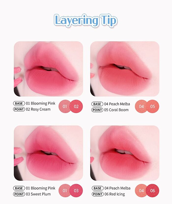 Mqny Powder Blur Tint - 6 Colors - #06 Red Icing