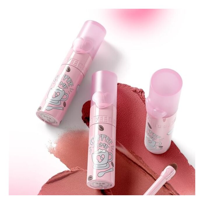 Veecci Coffee Cloud Series Soft Matte Lip Mud - 6 Colors - K04# Raw Coconut Mocha - 2g