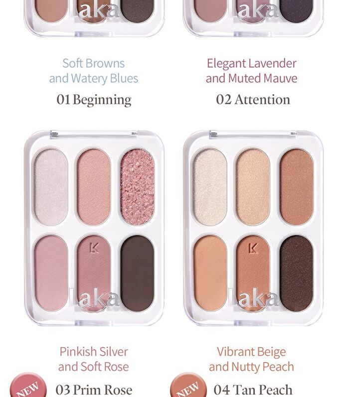 Forever 6 Eye Palette - 4 Types - #03 Prim Rose