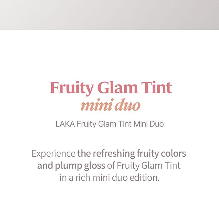 Fruity Glam Tint Mini Duo Special Set - 6 Types - Autumn Tone Edition