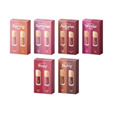 Laka Fruity Glam Tint Mini Duo Special Set - 6 Types - Autumn Tone Edition