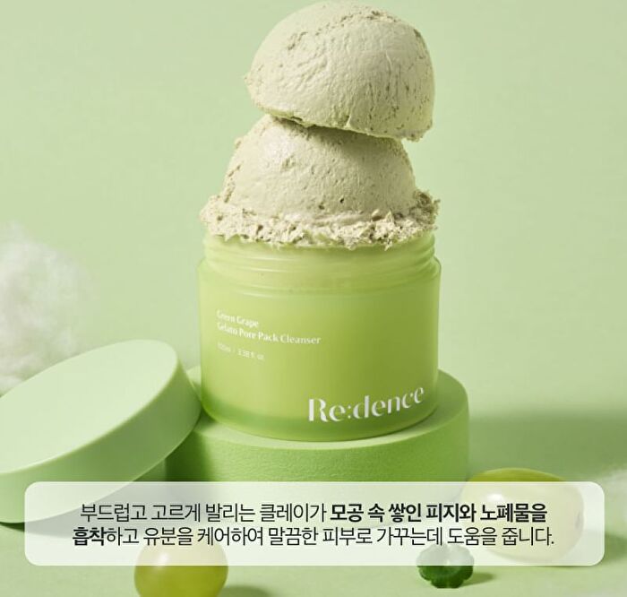 Re:dence Green Grape Gelato Pore Pack Cleanser - 100ml