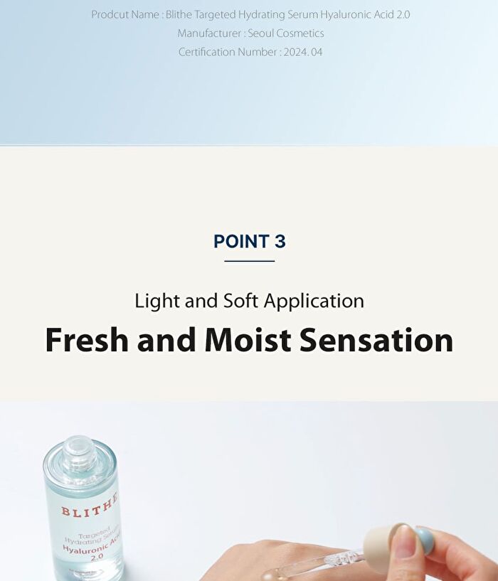Blithe Targeted Hydrating Serum Hyaluronic Acid 2.0 - 50ml