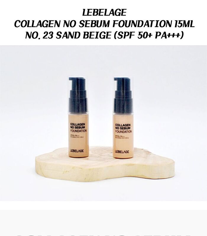 Collagen No Sebum Foundation Mini - 3 Colors - #23 Sand Beige