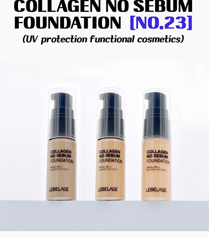 Collagen No Sebum Foundation Mini - 3 Colors - #23 Sand Beige