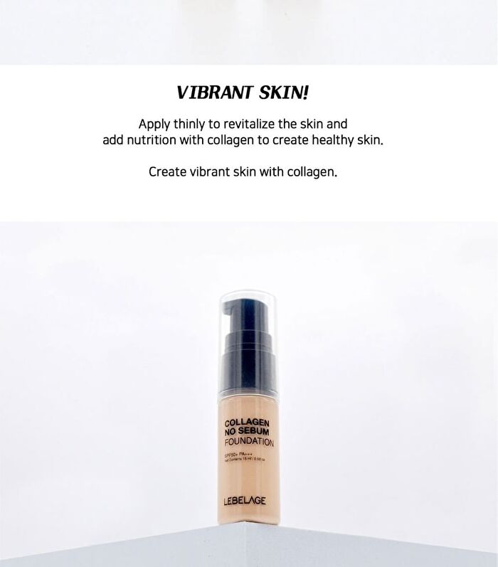 Collagen No Sebum Foundation Mini - 3 Colors - #23 Sand Beige